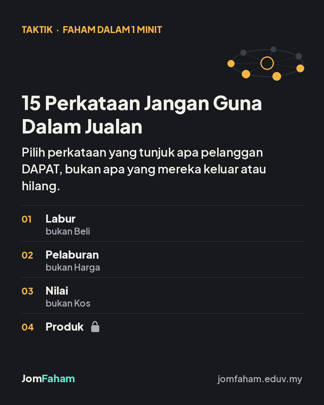 15 Perkataan Jangan Guna Dalam Jualan